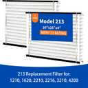 2 pack 213 Replacement Filter Compatible with AprilAire Whole House Air Purifiers Replacement Filter for 1210, 1620, 2120, 2200, 2210, 2216, 3210, 4200, MERV 13 Furnace Air Filter, 20x25x4 Inches