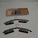 Legging Organizer for Closet, Metal Yoga Pants Hangers 2 Pack w/10 Clips Holds 20 Leggings, Space Saving Hanging Closet Organizer w/Rubber Coated Closet Organizers and Storage, Black