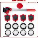 Furniture Moving & Lifting Tool Set, Movers with 360 Swivel Wheels, Lifter for Bed, Sofa, Heavy Appliances, Home & Professional Use, Supports Upto 600 lbs NOT Suitable for Carpets (14)