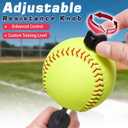 Softball Pitching Tools - 12 Inch Finger Strength & Spin Control Practice Softball Pitching Trainer, Portable Training Aid for Fastpitch & Slowpitch Players
