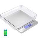 Gram Scale Small Digital Food Scale, 500g by 0.01Gram/0.001Ounce, Accurate Weighting, MEIYA Multifunction Kitchen Scale for Jewelry/Baking/Soap, 9 Units, Tare Function, LCD Display,  (Battery Are Not Included)