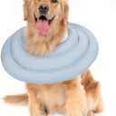 Gagabody Dog Cone for Large Dogs - Comfortable Adjustable Soft Alternative After Surgery - Elizabethan Donut Collar for Recovery - Different Sizes for Cats, Medium and Small Dogs (3XL(Neck Girth:9.5-21.2" Height:11.9-15.2"), BLUE)