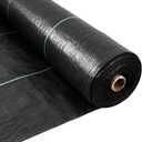 Weed Barrier Fabric 3.2oz Heavy Duty - 3ft x 300ft Landscape Fabric | Easy Install & Rugged Plastic Ground Cover Weed Barrier with UV Protection for Gardens, Landscaping Fabric (3ftx300ft)