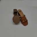 Women's SM New York Heeled Mule in Tan 8