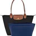 Purse Organizer Insert, Bag Organizer for Le Pliage, Handbags Organizer Insert(Beige, Large)