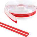 20Ft T-Shaped Door Draft Stopper, Silicone Weather Stripping Seal Tape for Doors and Windows - Clear, 1.38" Wide (35mm)