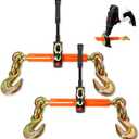 Electric Torque Drive Load Binder 2 Pack | Fits 5/16-3/8 Chain | 5,400 lbs SWL | Heavy-Duty Ratchet Binder Compatible with Portable Drill for Fast Cargo Tie-Down & Load Securement
