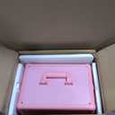 Somduy Makeup Train Case, Rolling Makeup Case with Lid, 5 in 1 Cosmetology Case on Wheels, Christmas Gift, Large Makeup Case Organizers, Profesional Cosmetic Case for Salon Barber, Pink