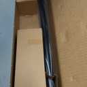 Ivilon Drapery Treatment Window Curtain Rod - Faceted Hexagonal 1 inch Pole. 28 to 48 Inch. Black