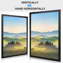 HUKONHEP 16.5x23.4 A2 Black Picture Frames, Photos Frame with Plexiglass, Wall Gallery Photo Frames, Horizontal and Vertical for Wall Mounting, Home Office Decoration