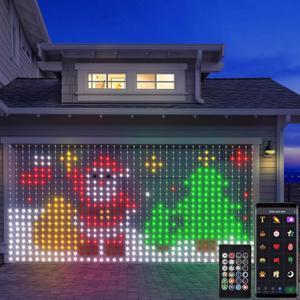 Smart 800LED Curtain Lights 20Ft x 10Ft with App Programmable, Color Changing Dynamic Curtain String Lights Music Sync for Backdrop Decor