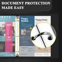 2 x Clear Sheet Protectors for 3 Ring Binder, Plastic Sleeves for Paper 8.5x11, Heavy Duty Page Protectors for 3 Ring Binder, Top Loading Paper Protector for Documents and Photos,Letter Size.