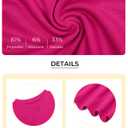 Haloumoning Girls Long Sleeve Tees Kids Casual Crewneck Pleated T Shirts Cute Fall Tops 5-14 Years Rose Red