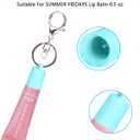 3 x Keychain Holder for Lip Gloss Summer Fridays - Lip Balm Holder Keychain - Portable Lipgloss Case with Keyring