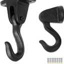 2 Pack Cast Iron Ceiling Hook,Industrial Coat Hook,Chandelier Hooks,Plant Pot Hanger