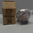 HOLMES 4" Mini Heritage Desk Fan, USB-Powered, Single Speed, 4 Blades, Adjustable 100 Head Tilt, Metal Construction, Ideal for Home, Dorm Rooms, Bedrooms, Office or Travel, Vintage Brushed Copper