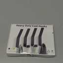 Coat Rack Hooks Wall Mounted, Black 4Packs, Bath Towel Rope Hooks for Kitchen, Door, Cabinet, Bathroom, Foyers, Hallways, and Bedrooms