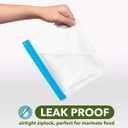 GREENZLA Eco-Friendly Reusable Freezer Bags, 24-Pack Extra Thick and Leakproof Resealable Gallon Bags for Safe Food Storage, Marinating, Snacks, and Meal Prep, Reusable, Non-Toxic, and Freezer Safety (Colorful)