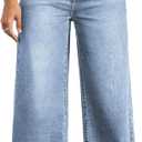 Straight Leg Jeans for Women,High Waisted Wide Leg Loose Stretchy Boyfriend Denim Pants Baggy Jeans for Women (Blue, XL)