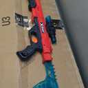 ZURU X-Shot Excel Hawk Eye Foam Dart Blaster (Red)  Long Range Nerf Gun Style Toy with 16 Darts, Air Pocket Tech, Sniper Scope & Tactical Grip | Outdoor Foam Dart Gun for Kids Ages 8+