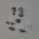 Door Stoppers Magnetic Door Catch - 2 Pack Stainless Steel Heavy Duty Door Holder Stops for Bottom Top of Door - Wall Floor Mounting No Drill 3M Adhesive & Screws Strong Magnet Keep Door Open(Silver)