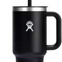 Hydro Flask 32 Oz Travel Tumbler with Handle, Lid - Insulated Stainless Steel in Black