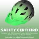 Kids Bike Helmet,Bavilk Kids Boys Girls Bike Helmets with LED Light Detachable Visor Children Youth Teen Multi-Sport for Skating Cycling Scooter Skateboard Adjustable & Lightweight 19.7"-22.4"