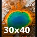 30x40 Picture Frame for Wall Display, 30x40 Black Picture Frame with Shatter Resistant Plexiglass, Stable and Sturdy 30 x 40 Poster Frame for Wall Display, Handpicked Gift Collection, 1 Pack