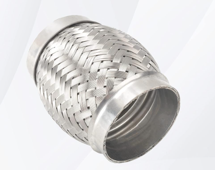 Exhaust Flex Pipe Stainless Steel Double Braid Long Heavy Duty 3''Inch x 4''Inch w/Ends 4'' inch Long 1 Pack