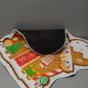 Vynium Christmas Gingerbread House Bathroom Rug, Gingerbread Non-Slip Christmas Bath Mat, Large Xmas Doormat Holiday Decor for Front Door, Kitchen, Living Room, Bedroom -25.622.8 Inch