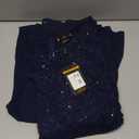 Miusol Women's Plus Size Sequin Lace with Ruffle Cape Cloak Sleeves Elegant Evening Gown Wedding Guest Maxi Dress (2XL, A-navy Blue)