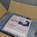 ENITYA Reading Pillow for Sitting in Bed Adult, 24in XXL Back Pillow for Bed Sitting up, Big Pockets & Built-in Arms, Back Support Chair Pillow for Watching TV/Reading/Gaming/Resting/Post Surgery,Grey (XXL(Above 5'11"))