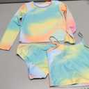 The Children's Place Baby-Girls and Toddler Long Sleeve Rashguard and Tankini Swimsuit, 3 Piece Set (4T, Gulf Blue)