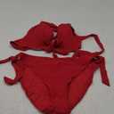 Women's Two Piece Bikini Sets Push Up Halter Bikini Bathing Suit Adjustable 2 Piece Swimsuit (X-Large, Red)
