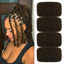 Afro Kinky Bulk Hair For Dreadlock Extensions Repair Locs,Twist Braiding, 100% Handmade Braiding Hair 30Grams each bundles Total (16Inch #4 4Bundles/Pack)