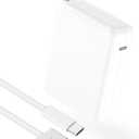Charger for MacBook Pro 16 14 inch MacBook Air 13 15 inch 2025 2024 2023 2022 2021 M4 M3 M2 M1, 140W USB C Power Adapter, 6.6FT USB C to 3 Braided Cable with LED, Powerful Connect, Original Quality