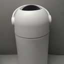 L.A. BABY Magic Diaper Pail - Patented 100% Odor-Free System with Child-Safe Lock - Award-Winning Design - No Refills Required - Works with Regular Trash Bags - White