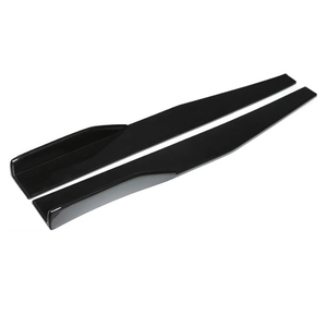 Car Body Spoiler, 1 Pair of Universal Car Modified Rear Bumper Canard Diffuser Spoiler Lip Splitter Fins (Black)