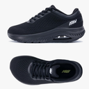 Wide Toe Box Shoes for Women Arch Support Walking Shoes Plantar Fasciitis Orthotic Tennis Sneakers, Color: Black, Size: 9.5 Wide