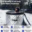 Insulated Cold Plunge Tub for Athletes,Fitness and Wim Hom Enthusiasts, Portable Ice Bath at Home for Indoor & Outdoor Use With Drainage Hose & Protective Cover,116Gal, Chiller Compatible