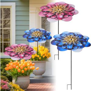 2 Pack Metal Large Plant Umbrellas for Outdoor Plants, 18.5 Inch Garden Flower Umbrella Plant Shade Cover for Outdoor Potted Live Decor