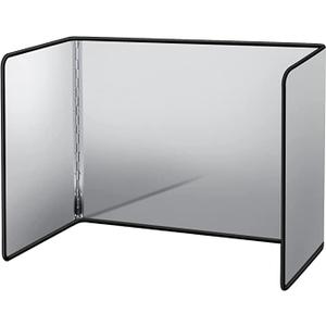 Splatter Guard for Frying NonStick 3 Sided Foldable Grease Splatter Screen Stainless Steel Backsplash Anti Splatter Shield Guard for Stove Screen Protector for Frying Stove Top Wall L ANGINORLD