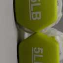 POWERT HEX Neoprene Dumbbell |Coated Colorful Hand Weights in Pair 5lbs