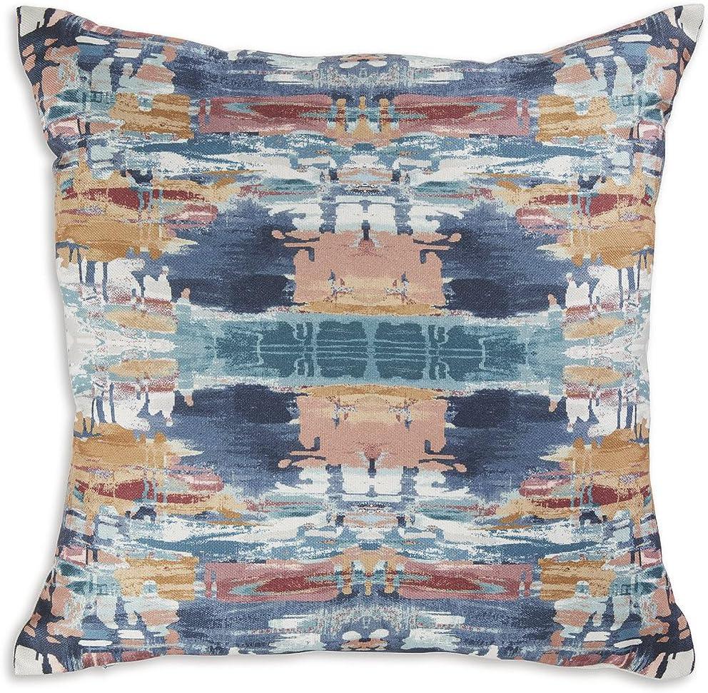 Signature Design by Ashley Kennick Pillow, Square, Blue & Light Brown