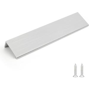 Rergy 24 Pack Kitchen Cabinet Pulls Brushed Nickel Cabinet Handles, Brushed Nickel Hardware Cabinet Edge Pull, 6-1/4in Cabinet Finger Pulls LS7030SNB160