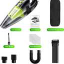 New Version Car Vacuum, Portable Car Vacuum Cleaner with Powerful Suction, DC 12V Power 16.4Ft Cord Wired Vacuum Cleaner, Essential Accessories for Men/Women