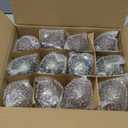 Poen 12 Pcs Neutral Glass Christmas Ball Ornaments 3.15" Rustic Glass Ball Ornaments for Christmas Tree for Xmas Tree Farmhouse Decoration Wedding Holiday Party Gift