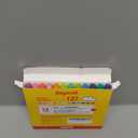 JoyCat 3mm Medium Tip Glitter Markers - 12 Vibrant Colors (Red to Pink) | 3ml High-Capacity Ink | Multi-Surface Paint Pens for Rock, Wood, Fabric, Glass | Gift for Kids DIY Crafts