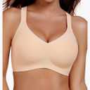 Gailife Womens Wireless Push Up Bras for Women No Underwire Seamless Full Coverage Supportive T Shirt Everyday Bras, Size 2XL
