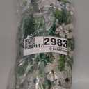 INSPRING Artificial Faux Outdoor Outside Flowers Plants, 2 PCS Fake Silk UV Resistant Look Real White Daisy Trailing Vines for Front Door Porch Planter Urn Patio Balcony Decoration